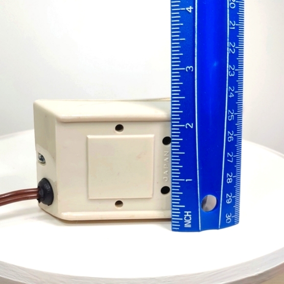 Vintage Lamp MCM Gooseneck Bendable Japan Small Metal Beige Gold Works - Picture 4 of 8